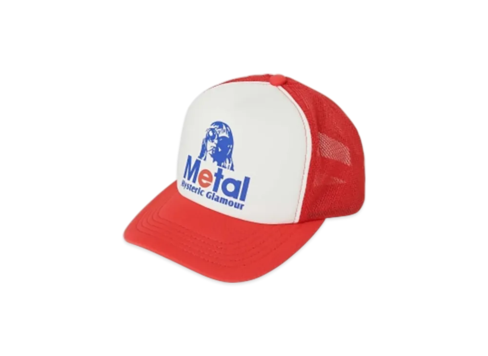 HYSTERIC GLAMOUR Metal Woman Mesh Cap "Red"