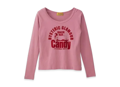 HYSTERIC GLAMOUR QUEEN SIZE CANDY Chibi Tee "Pink"
