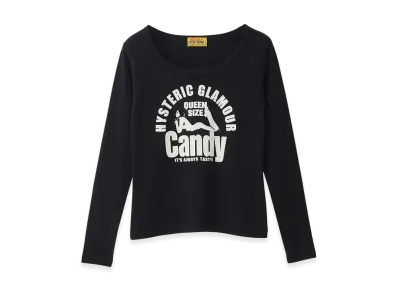 HYSTERIC GLAMOUR QUEEN SIZE CANDY Chibi Tee "Black"
