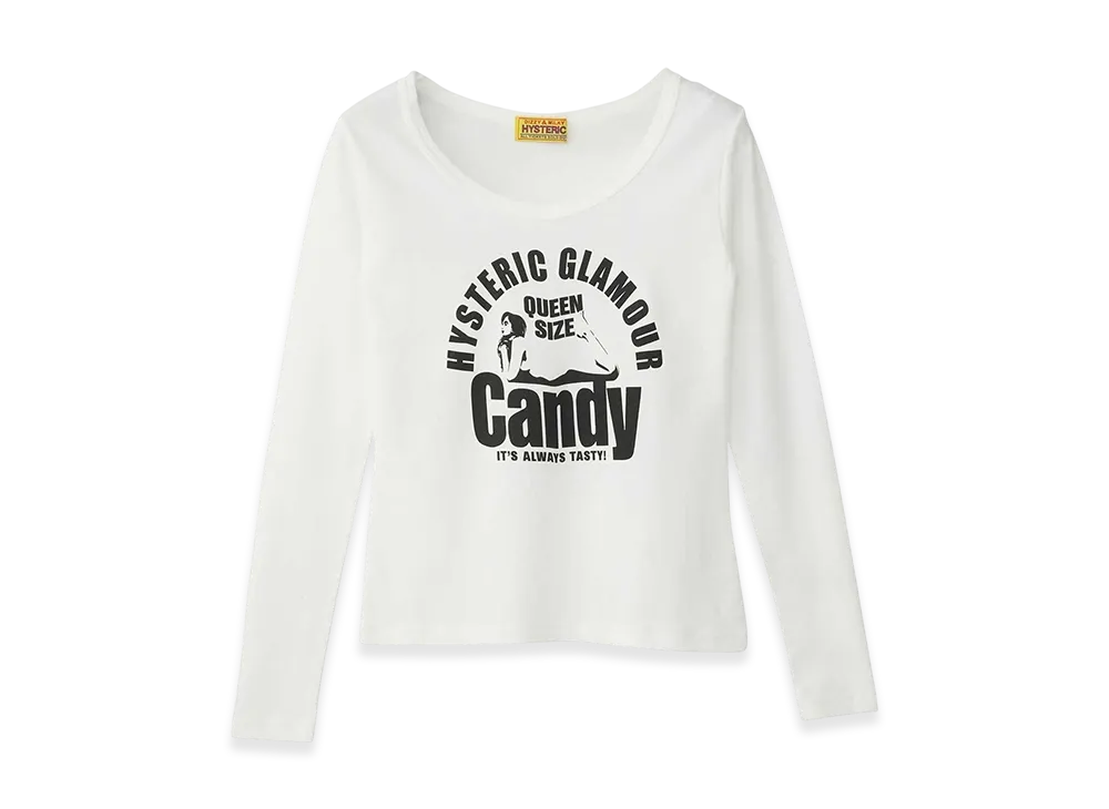 HYSTERIC GLAMOUR QUEEN SIZE CANDY Chibi Tee "White"