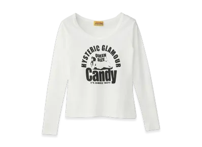HYSTERIC GLAMOUR QUEEN SIZE CANDY Chibi Tee "White"