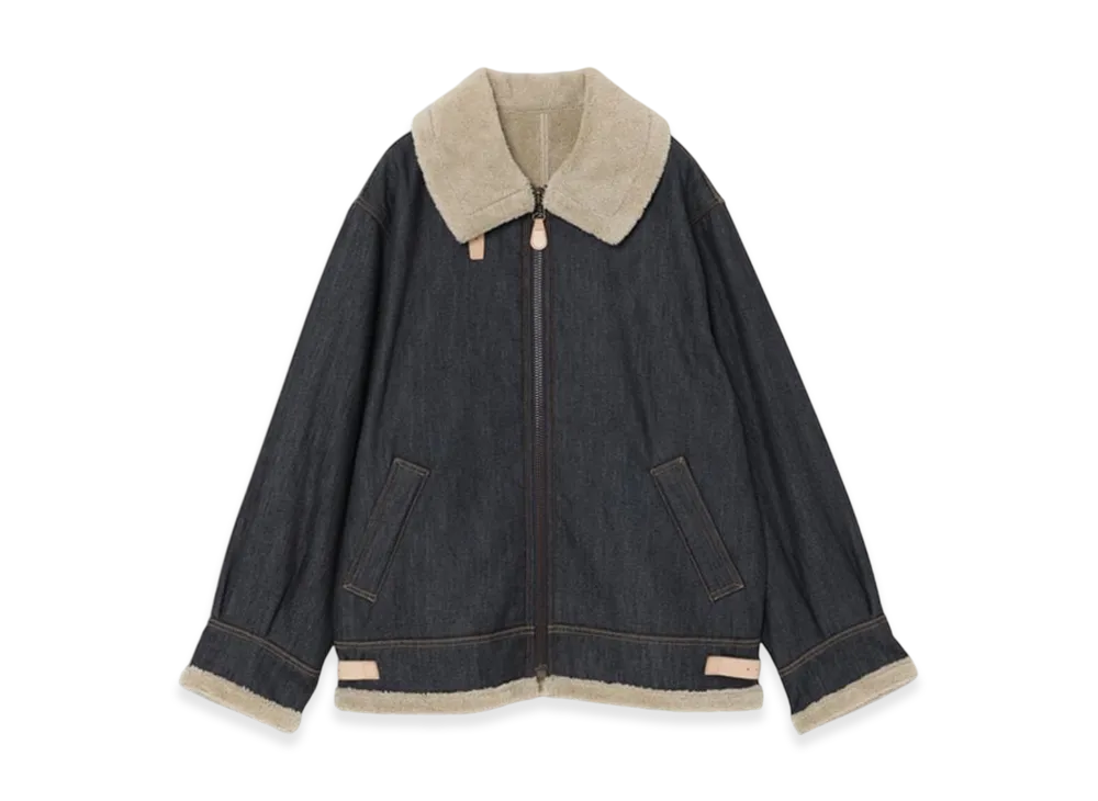 HYSTERIC GLAMOUR x lucien pellat-finet Men's Denim B-3 Jacket "Indigo"