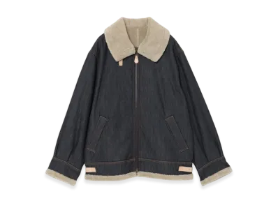 HYSTERIC GLAMOUR x lucien pellat-finet Men's Denim B-3 Jacket "Indigo"