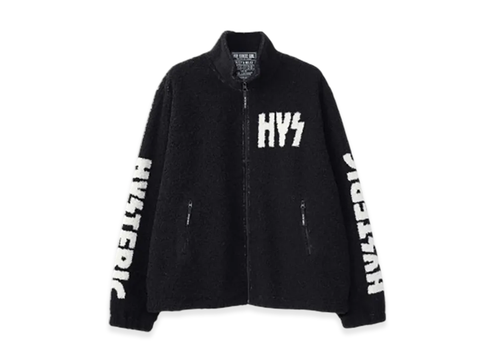 HYSTERIC GLAMOUR Amplified Jacquard Boa Jumper "Black"