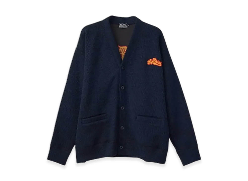HYSTERIC GLAMOUR The Hysterics Embroidered Cardigan "Navy"