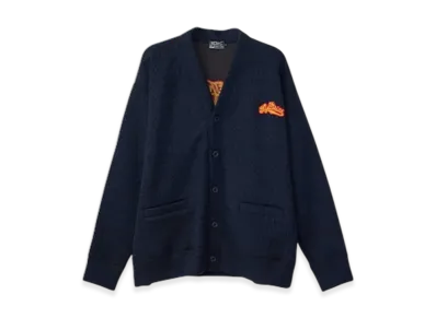 HYSTERIC GLAMOUR The Hysterics Embroidered Cardigan "Navy"