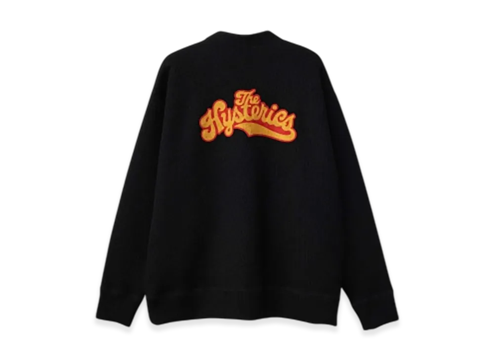 HYSTERIC GLAMOUR The Hysterics Embroidered Cardigan "Black"