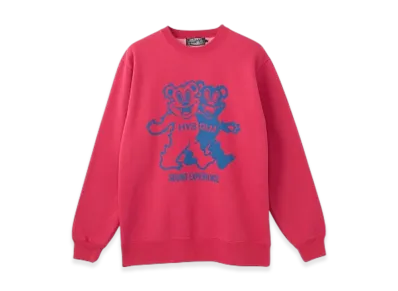 HYSTERIC GLAMOUR Fire Bear Party Sweatshirt "Pink"