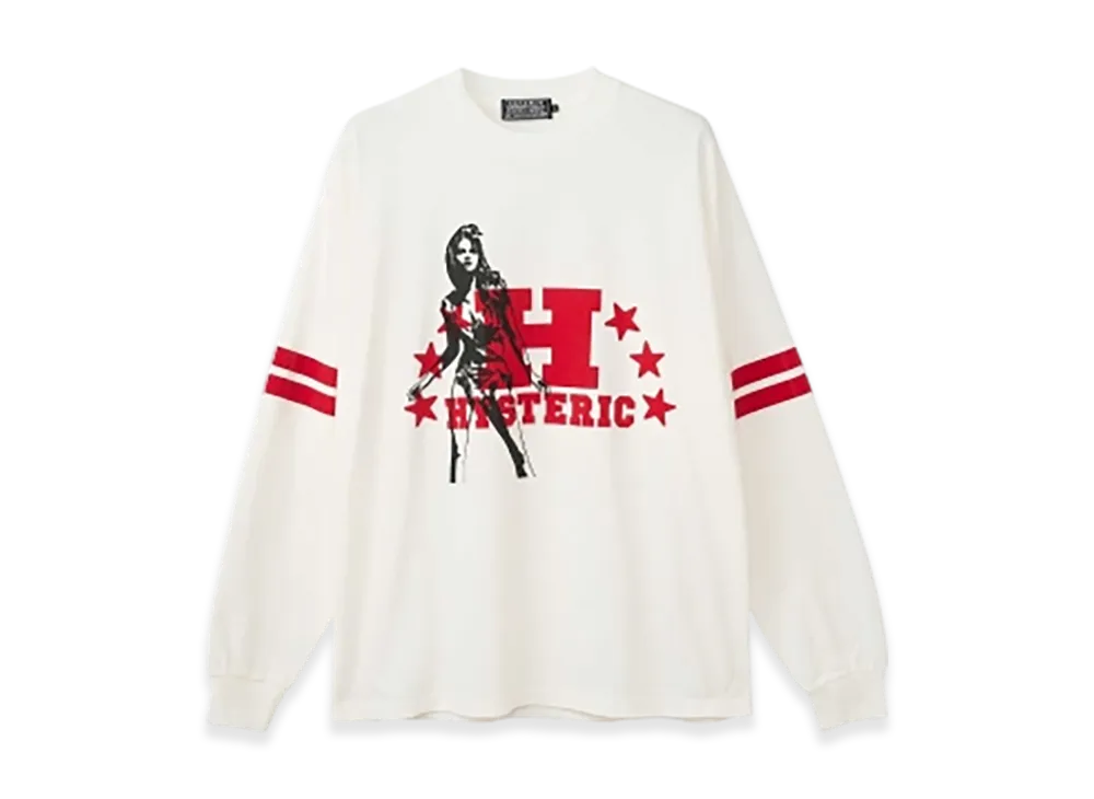 HYSTERIC GLAMOUR H Stars T-Shirt "White"