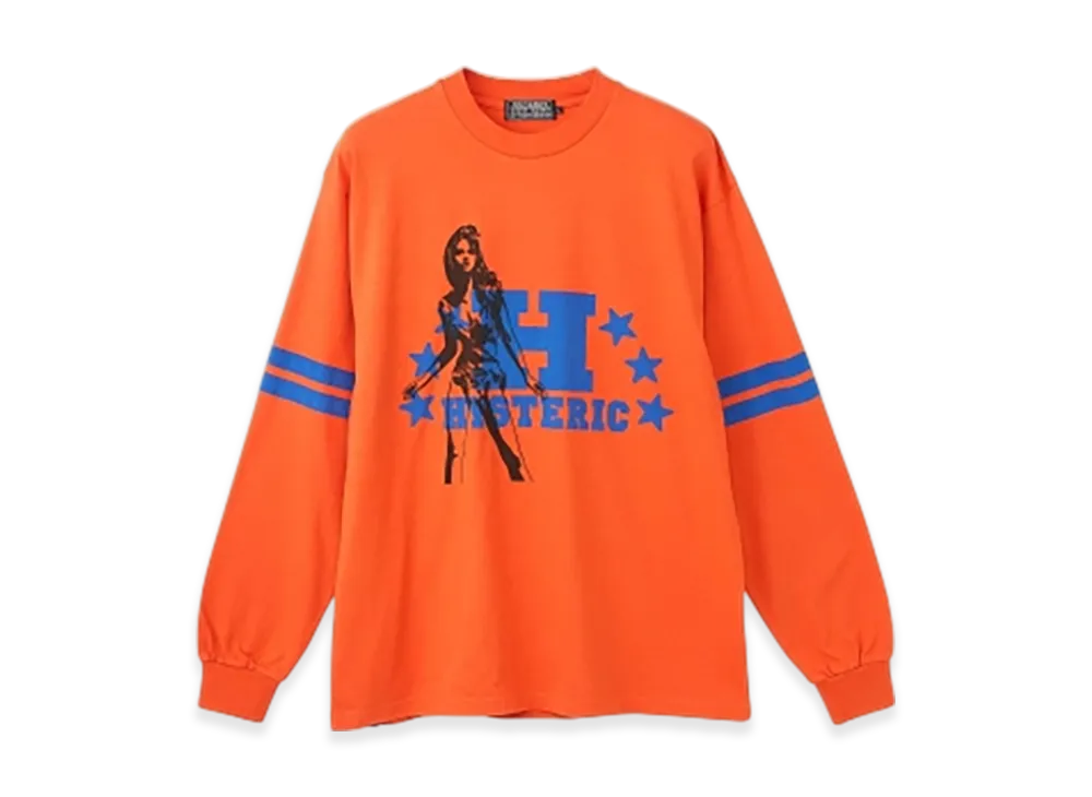 HYSTERIC GLAMOUR H Stars T-Shirt "Orange"