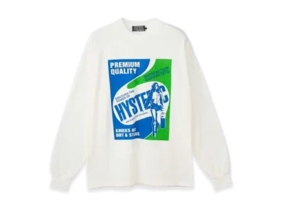 HYSTERIC GLAMOUR Hysteric Detergent T-Shirt "White"
