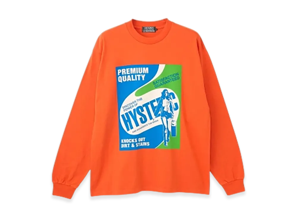 HYSTERIC GLAMOUR Hysteric Detergent T-Shirt "Orange"