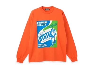 HYSTERIC GLAMOUR Hysteric Detergent T-Shirt "Orange"