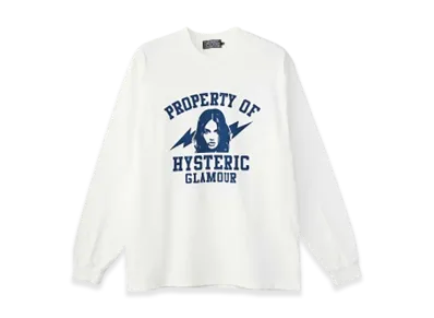HYSTERIC GLAMOUR Property Of Hysteric T-Shirt "White"