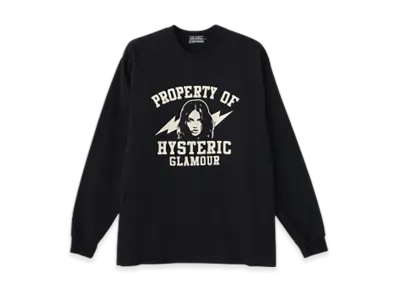 HYSTERIC GLAMOUR Property Of Hysteric T-Shirt "Black"