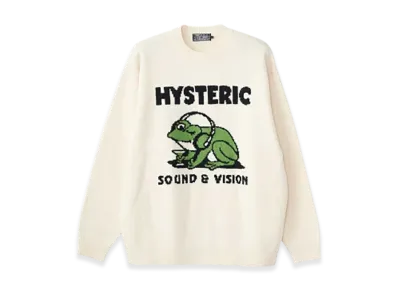 HYSTERIC GLAMOUR Diggy Knit Sweater "White"