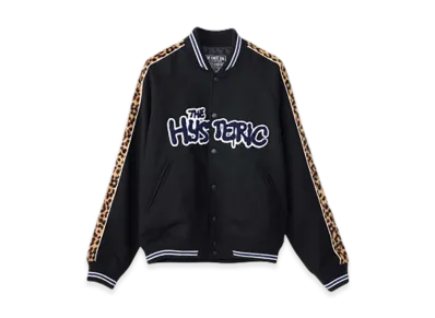 HYSTERIC GLAMOUR Bloody Hysteric Patch Stadium Jacket "Black"