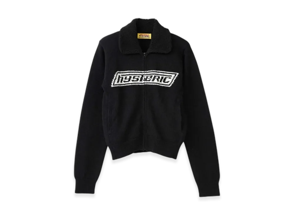 HYSTERIC GLAMOUR Road Sign Jacquard Jumper "Black"