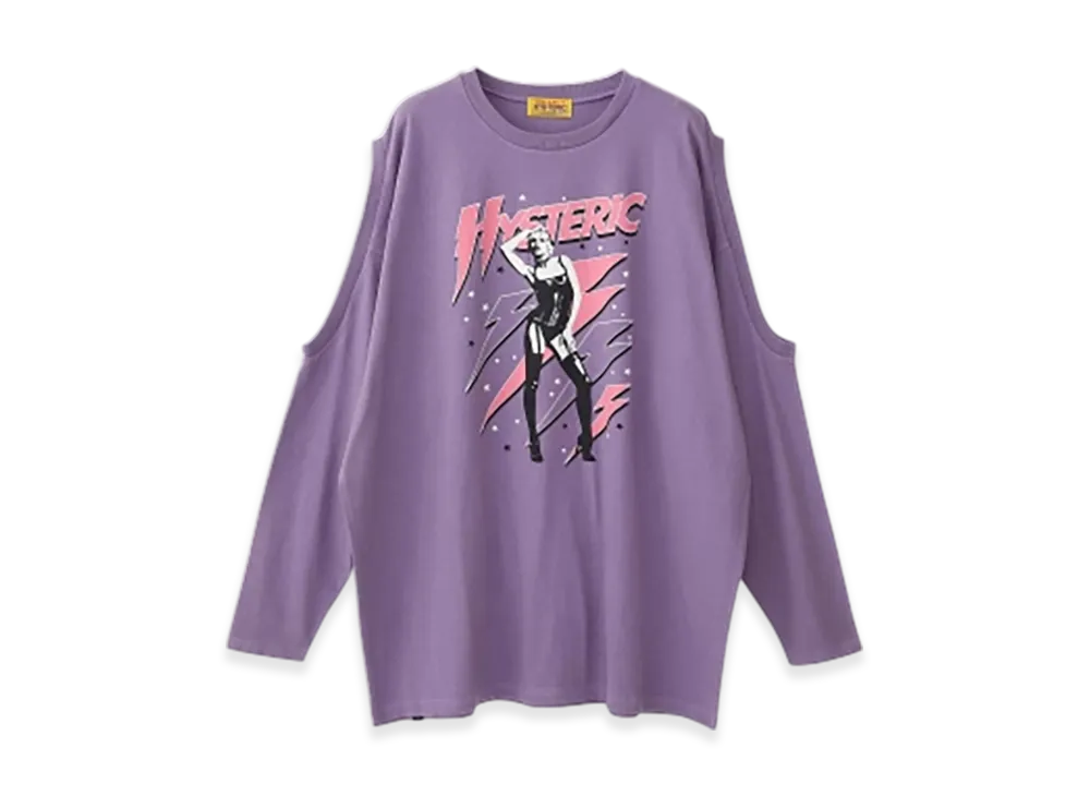 HYSTERIC GLAMOUR The Prettiest Stars Oversized T-Shirt "Purple"