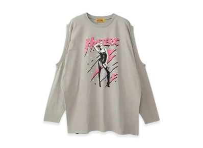 HYSTERIC GLAMOUR The Prettiest Stars Oversized T-Shirt "Gray"