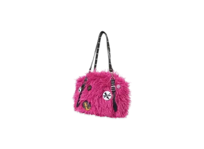 HYSTERIC GLAMOUR Studded Belt Fur Bag "Pink"