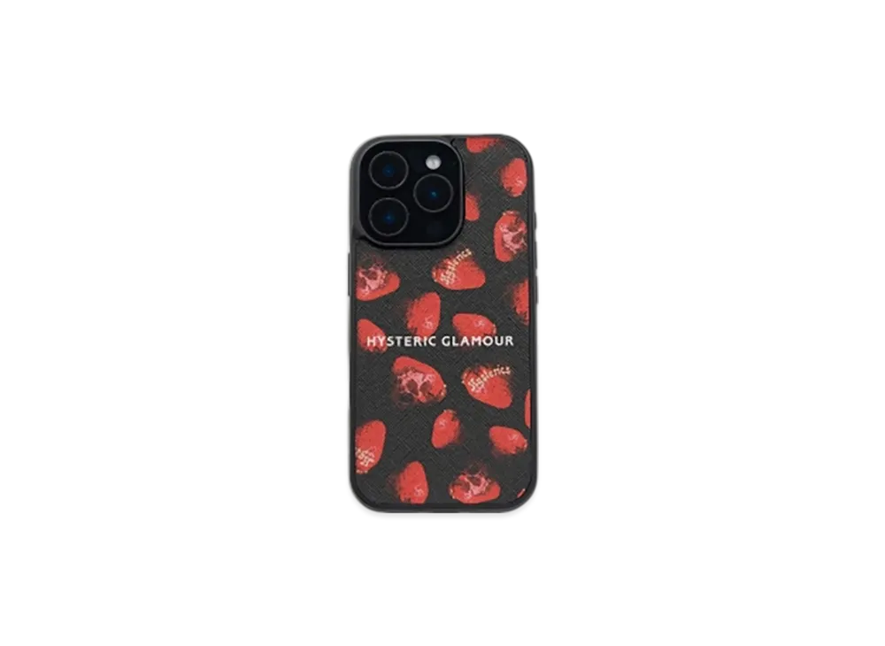 HYSTERIC GLAMOUR Skull Berry Iphone Case "Black"