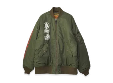 HYSTERIC GLAMOUR Devils Racing MA-1 "Khaki"