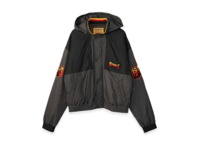 HYSTERIC GLAMOUR Bad Ass Fire Hooded Blouson "Gray"