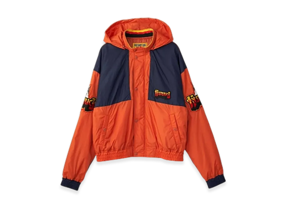 HYSTERIC GLAMOUR Bad Ass Fire Hooded Blouson "Orange"