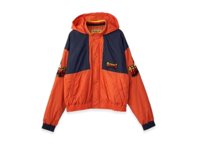 HYSTERIC GLAMOUR Bad Ass Fire Hooded Blouson "Orange"
