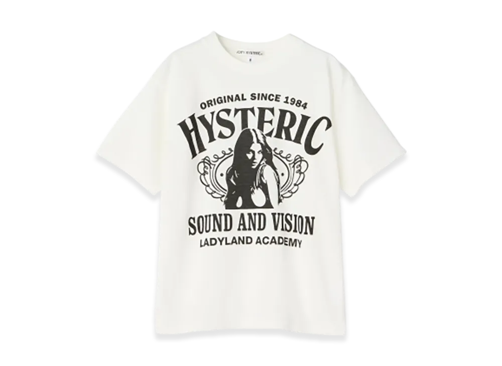 HYSTERIC GLAMOUR Ladyland Academy T-Shirt "White"