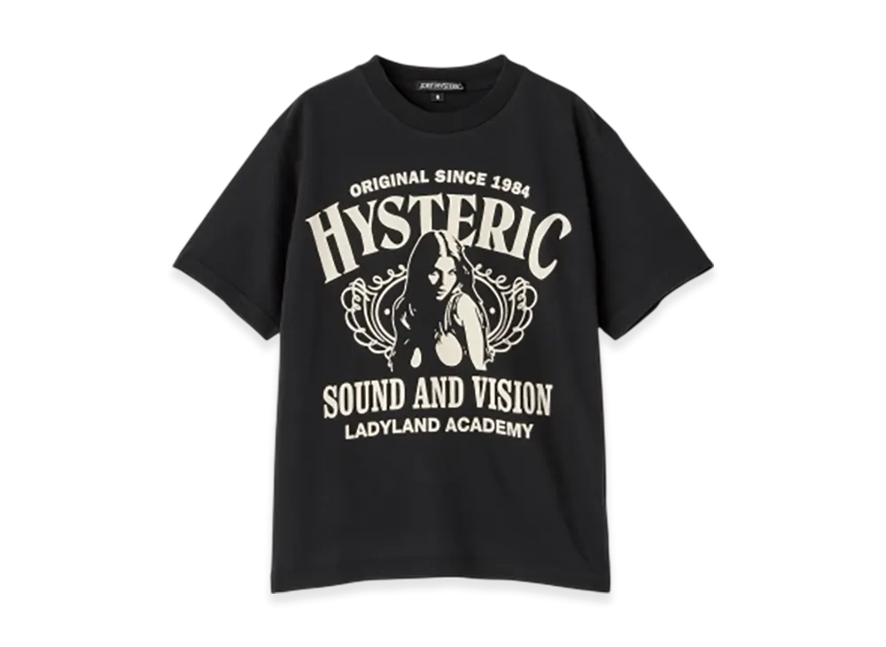 HYSTERIC GLAMOUR Ladyland Academy T-Shirt "Black"