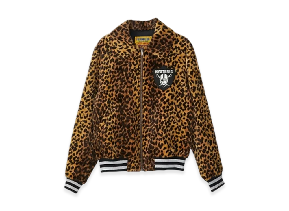 HYSTERIC GLAMOUR Woman Pirate Patch Blouson "Brown"