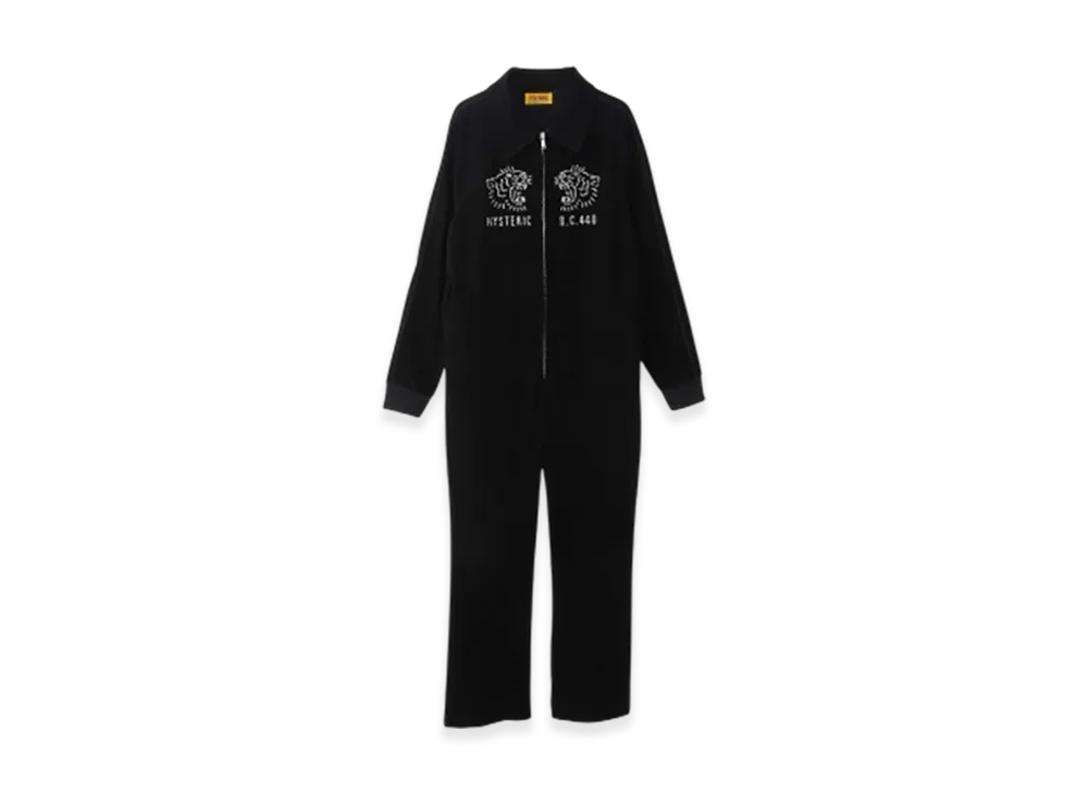 HYSTERIC GLAMOUR Hysteric Tiger Embroidered Jumpsuit "Black"