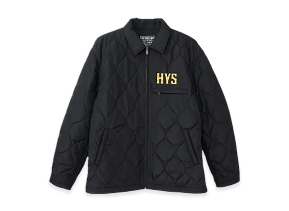 HYSTERIC GLAMOUR Guitar Girl Michigan Embroidered Quilted Jacket "Black"