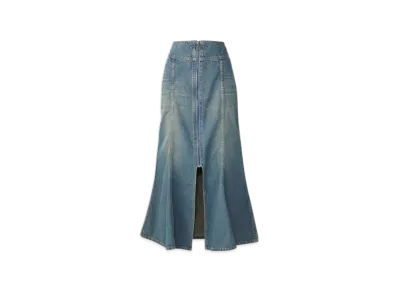 HYSTERIC GLAMOUR Front Ring Zip Mermaid Skirt "Light Indigo Blue"