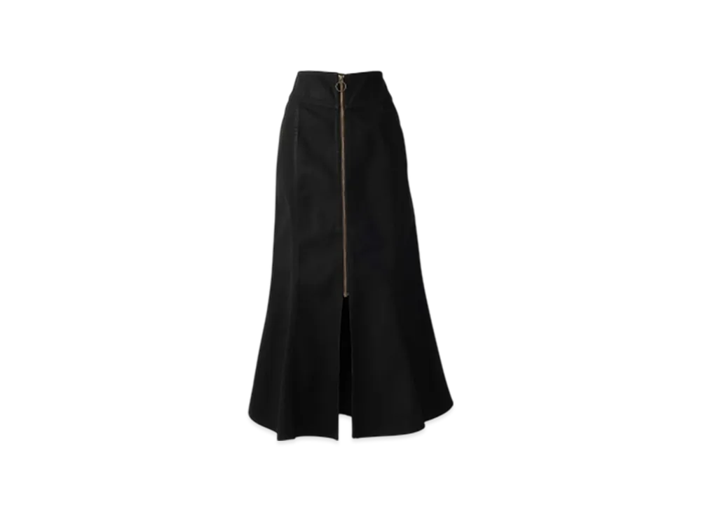 HYSTERIC GLAMOUR Front Ring Zip Mermaid Skirt "Black"