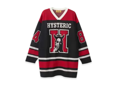 HYSTERIC GLAMOUR Speak No Evil Jacquard Pullover "Black"