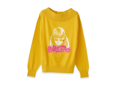 HYSTERIC GLAMOUR Hysteric Service Jacquard Pullover "Yellow"