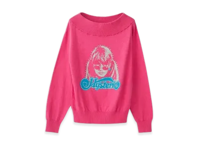 HYSTERIC GLAMOUR Hysteric Service Jacquard Pullover "Pink"