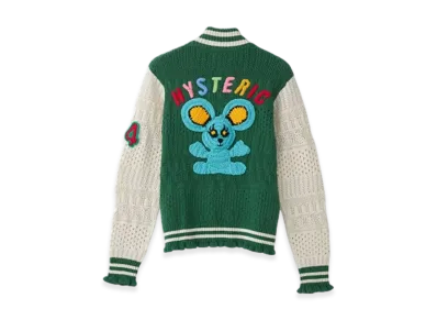 HYSTERIC GLAMOUR Mouse Patch Jumper "Green"