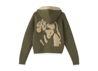 HYSTERIC GLAMOUR Hysteric Woman Jacquard Hoodie "Khaki"