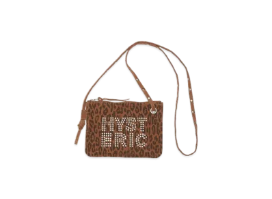 HYSTERIC GLAMOUR Logo Stud Sacoche "Brown"