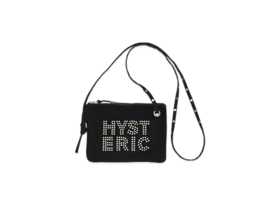 HYSTERIC GLAMOUR Logo Stud Sacoche "Black"