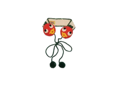 HYSTERIC GLAMOUR Hand-Knitted Earmuffs "White"