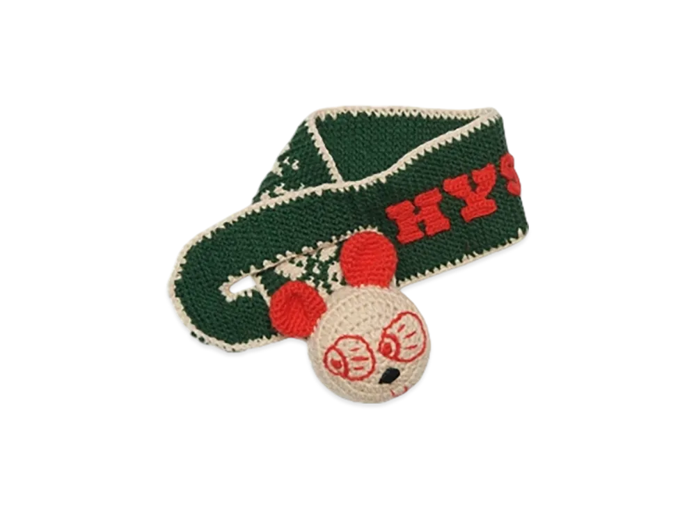 HYSTERIC GLAMOUR Hand-Knitted Neck Warmer "Green"