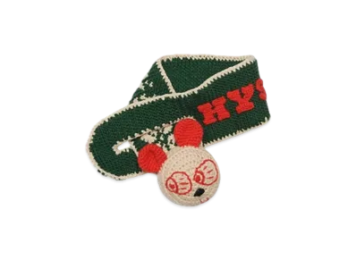 HYSTERIC GLAMOUR Hand-Knitted Neck Warmer "Green"