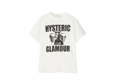 HYSTERIC GLAMOUR Kids Evil Skull T-Shirt "White"