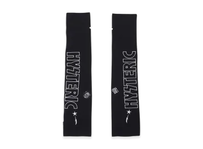 HYSTERIC GLAMOUR Logo Embroidery Arm Warmers "Black"