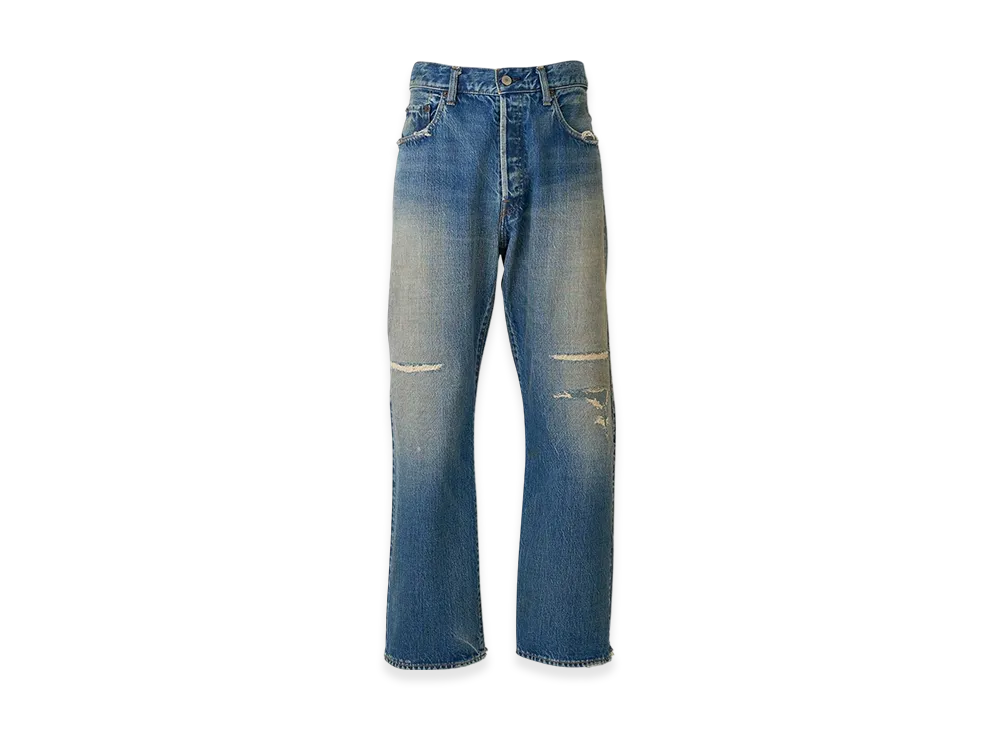 HYSTERIC GLAMOUR AAR Processing Straight Denim Pants "Dark Indigo Blue"